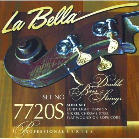 La Bella-ウッドベース弦7720S Solo Extra Light Tension Double Bass Set