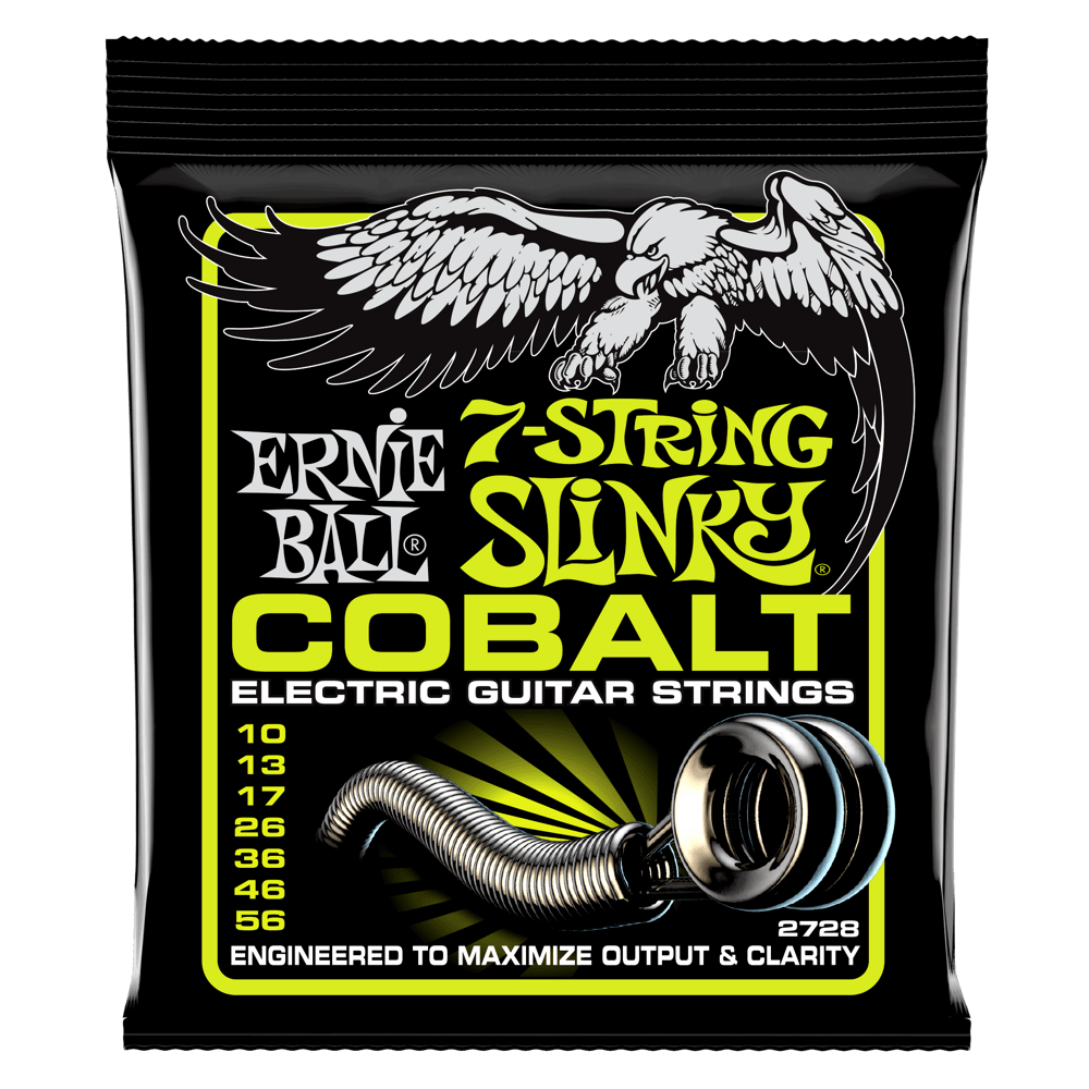 ERNIE BALL Slinky Cobaltシリーズ エレキギター弦2728 Regular Slinky Cobalt 7-String