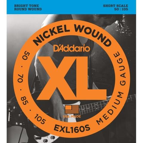 D'Addario-エレキベース弦EXL160S Short Scale Medium 50-105