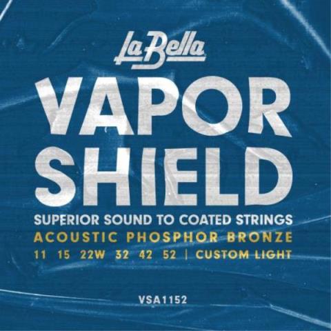 La Bella-コーティングアコースティックギター弦VSA1152 Custom Light 11-52