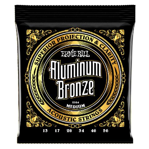 ERNIE BALL-アコギ弦2564 Medium Aluminum Bronze 13-56