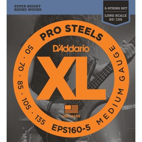 D'Addario-5弦エレキベース弦EPS160-5 5弦 Medium 50-135