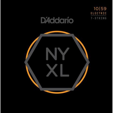 D'Addario-7弦エレキギター弦NYXL1059 7-String, Regular Light 10-59