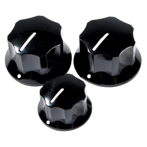 Pure Vintage '60s Jazz Bass Knobs, (3), Blackサムネイル