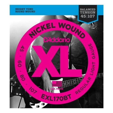 D'Addario-エレキベース弦EXL170BT Balanced, Regular Light 45-107