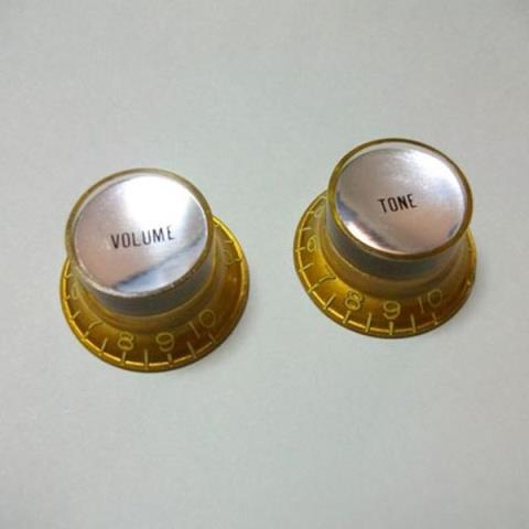 Montreux-コントロールノブセット8505 Vintage Tint Reflector knob Gold 1V1T