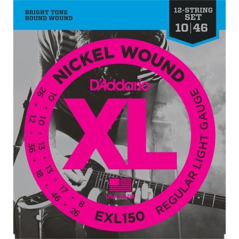 D'Addario-12弦エレキギター弦EXL150 12-String/Super Light 10-46