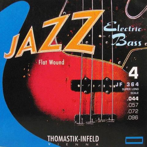 THOMASTIK INFELD-エレキベースフラットワウンド弦JF364 Nickel Flatwound Super Long Scale Medium 44-96