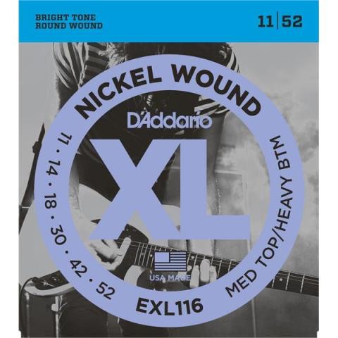 D'Addario-エレキギター弦EXL116 Medium Top/Heavy Bottom 11-52