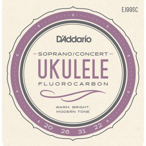D'Addario-ソプラノ/コンサートウクレレ弦EJ99SC Soprano/Concert 21-31.9
