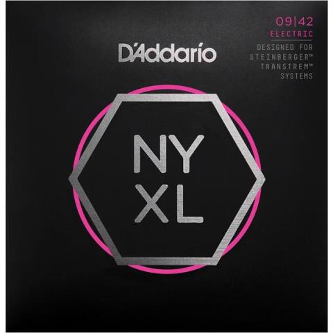 D'Addario-Steinberger専用エレキギター弦NYXLS0942 Super Light, Double Ball End 09-42