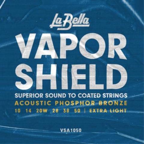 La Bella-コーティングアコースティックギター弦VSA1050 Extra Light 10-50