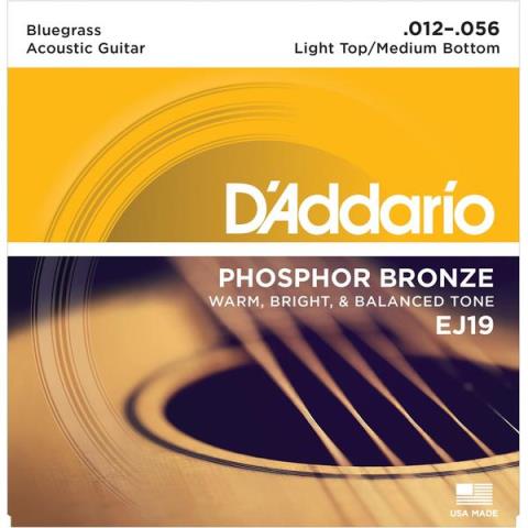 D'Addario-アコースティックギター弦EJ19 Bluegrass 12-56