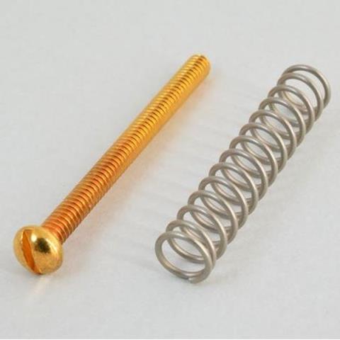 Montreux-ピックアップネジ8637 HB P/U height screws slotted head inch Gold