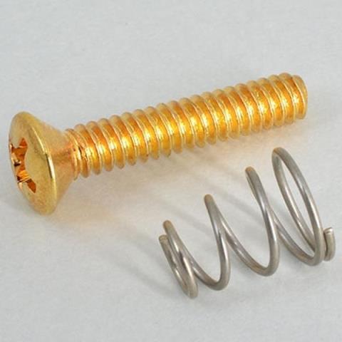 Montreux-ピックアップネジ9585 Single P/U height screws oval head inch Gold