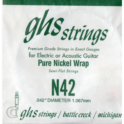 GHS-ニッケルギター巻き弦バラ弦N42 バラ弦