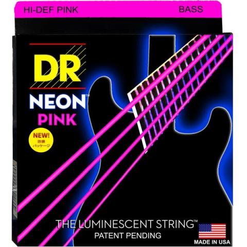 DR Strings-ベース弦NPB-45 Neon Pink Medium 45-105