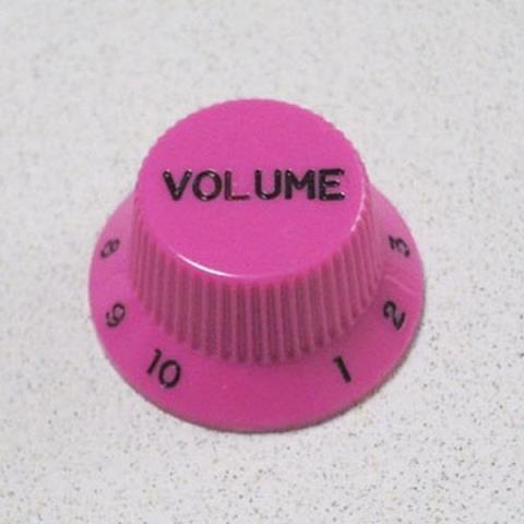 Montreux-コントロールノブ8791 Strat Volume Knob Metric Hot Pink