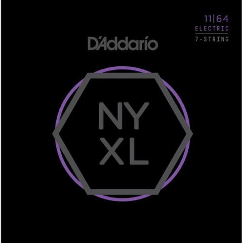 D'Addario-7弦エレキギター弦NYXL1164 7-String, Medium 11-64