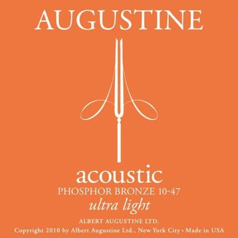 AUGUSTINE-アコースティックギターフォスファー弦ultra light 10-47