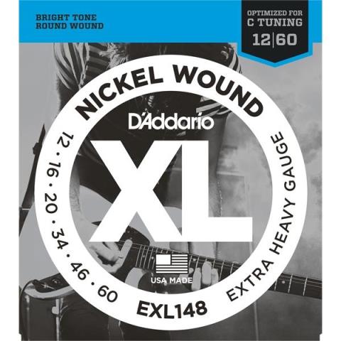 D'Addario-エレキギター弦EXL148 Extra Heavy 12-60