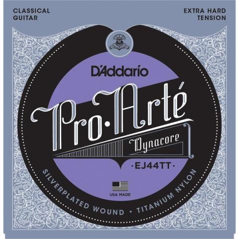 D'Addario-クラシックギター弦EJ44TT Titanium Trebles, Extra-Hard 29-47