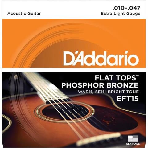 D'Addario-アコースティックギター弦EFT15 Extra Light 10-47