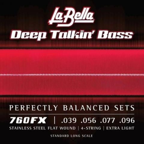 La Bella-エレキベースフラットワウンド弦760FX Flatwound 39-96