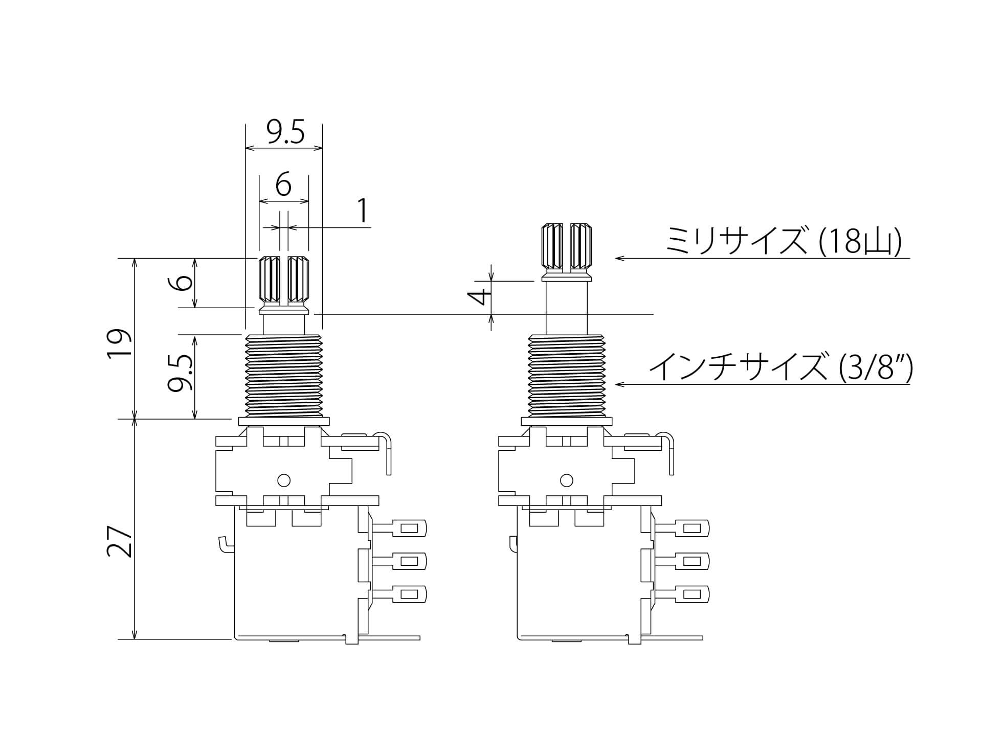 Bourns SW Pot 500kΩA Push-Push追加画像 Bourns SW Pot 500kΩA Push-Push追加画像