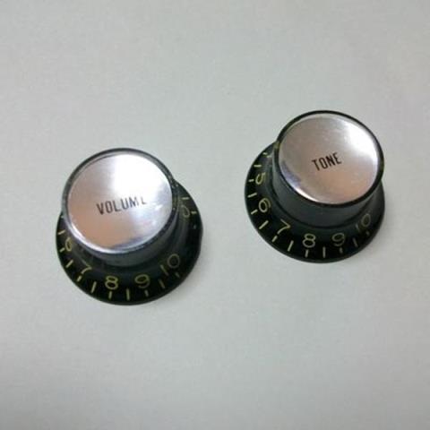 Montreux-コントロールノブセット8506 Vintage Tint Reflector knob Black 1V1T