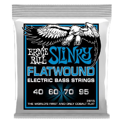 ERNIE BALL-フラットワウンドエレキベース弦2815 Extra Slinky Flatwound 40-95