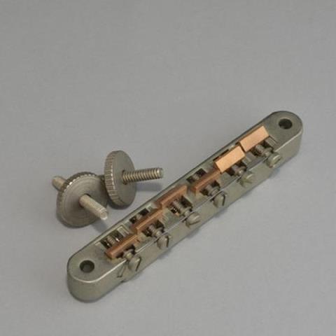 Montreux-ギターブリッジ8741 ABR-1 style Bridge wired with Unplated Brass saddles relic