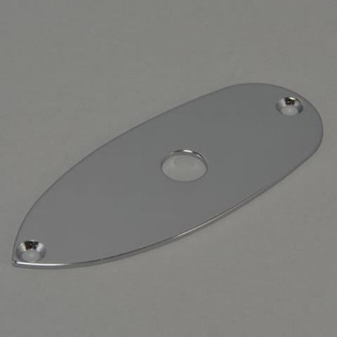 Montreux-ジャックプレート9510 Flat Jackplate for Strat Chrome