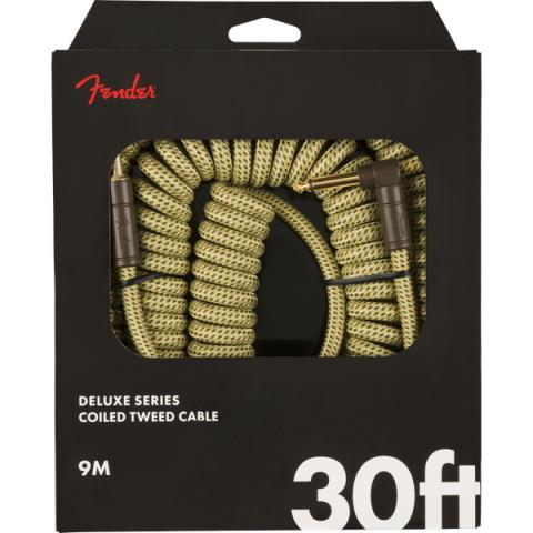 Fender-楽器用ケーブルDeluxe Coil Cable, 30', Tweed