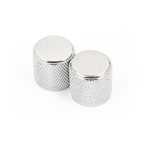 Fender-ノブTelecaster/Precision Bass Knobs, Knurled Chrome (2)