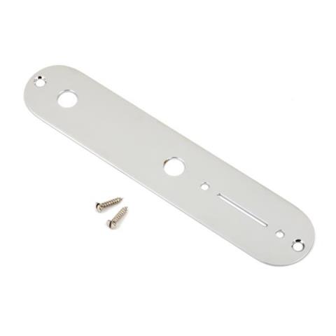 Fender-テレキャスター用コントロールパネルVintage Telecaster Control Plate, 2-Hole (Chrome)