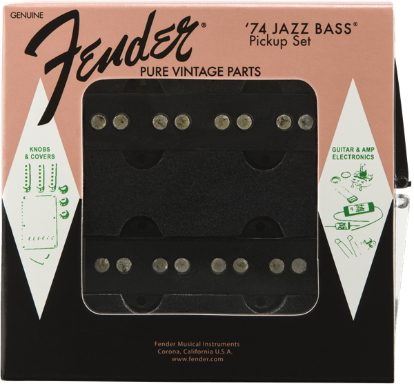 Pure Vintage '74 Jazz Bass Pickup Set, Black (2)追加画像 Pure Vintage '74 Jazz Bass Pickup Set, Black (2)追加画像