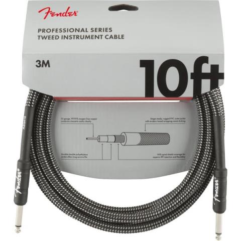 Professional Series Instrument Cables, 10', Gray Tweedサムネイル
