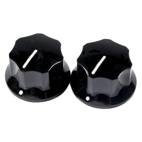 Fender-ノブPure Vintage 1965 Jaguar Skirted Knobs, (2), Black