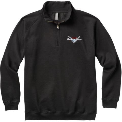 Half Zip Sweater, Black, Sサムネイル