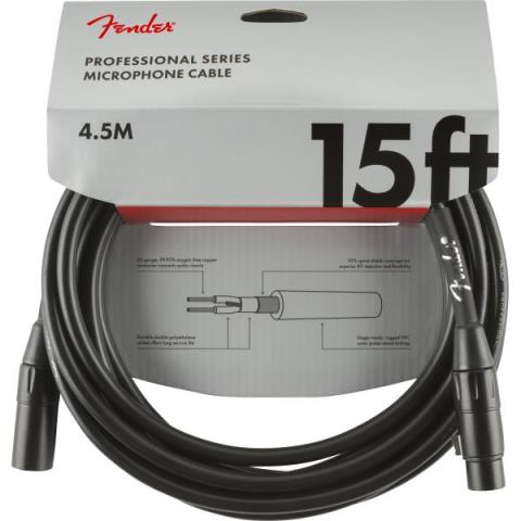 Professional Series Microphone Cable, 15', Blackサムネイル