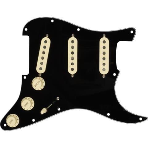 Fender Custom Shop-ピックガードPre-Wired Strat Pickguard, Fat 50's SSS, Black 11 Hole PG
