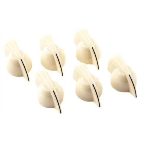 Chicken Head Amplifier Knobs, (6), Creamサムネイル