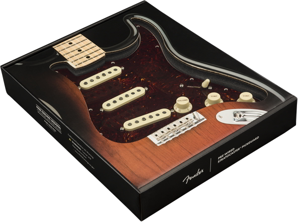 Pre-Wired Strat Pickguard, Fat 50's SSS, Tortoise Shell 11 Hole PG追加画像 Pre-Wired Strat Pickguard, Fat 50's SSS, Tortoise Shell 11 Hole PG追加画像