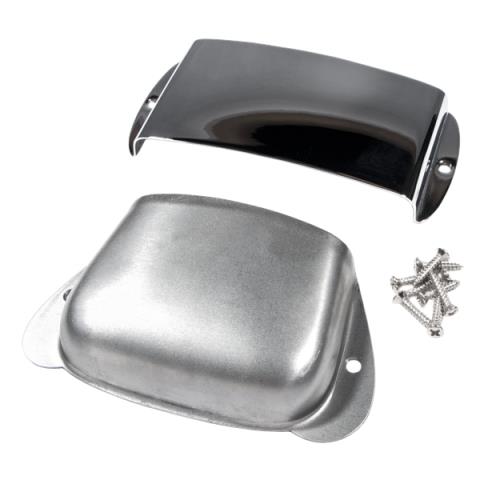 Fender-ピックアップカバー　ブリッジカバー　セットPure Vintage Precision Bass Ashtray Cover Set, Steel/Chrome