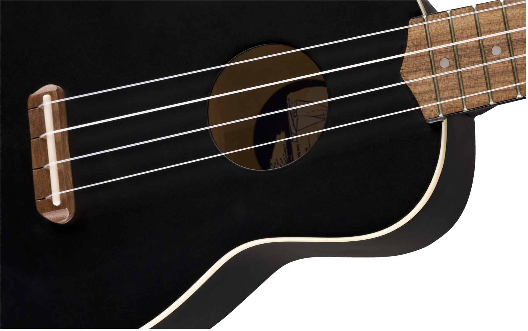 Venice Soprano Uke, Walnut Fingerboard, Black追加画像 Venice Soprano Uke, Walnut Fingerboard, Black追加画像