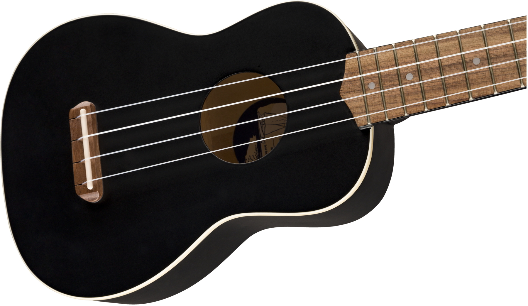 Venice Soprano Uke, Walnut Fingerboard, Black追加画像 Venice Soprano Uke, Walnut Fingerboard, Black追加画像