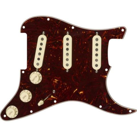 Fender-ピックガードPre-Wired Strat Pickguard, Tex-Mex SSS, Tortoise Shell 11 Hole PG