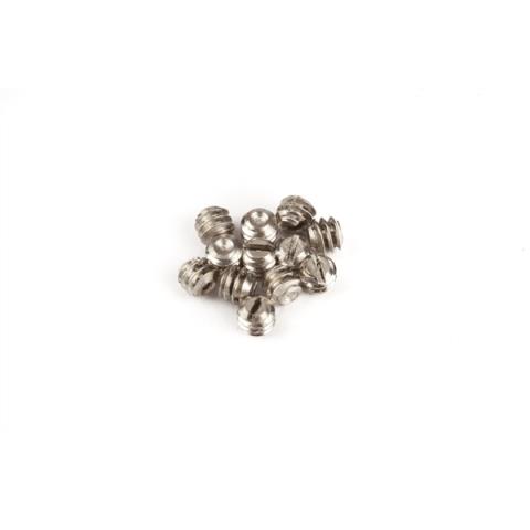 Fender-ノブStacked Control Knob Mounting Screws, (6-32 X 1/8") Slotted, Nickel (12)