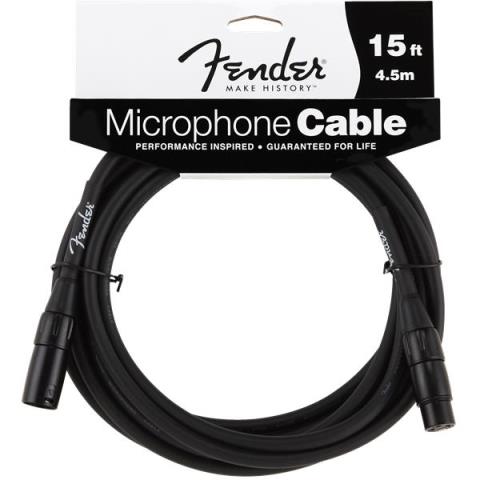 Fender Performance Series Microphone Cable, 15', Blackサムネイル